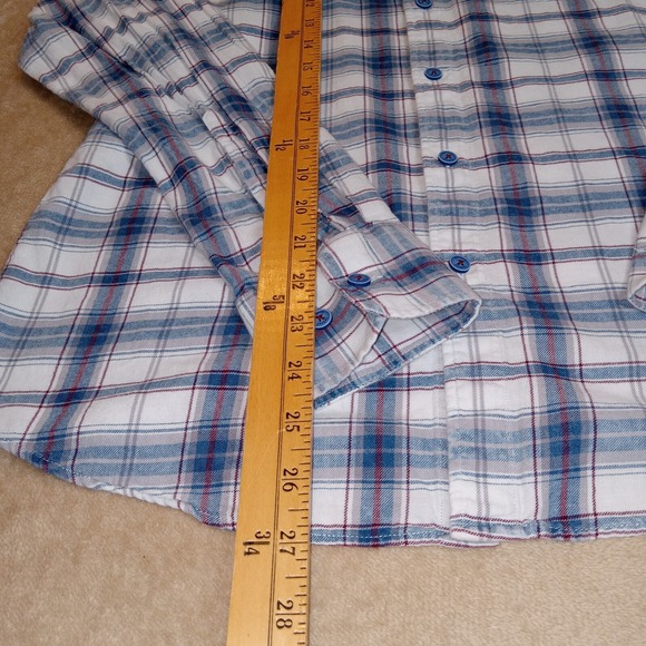 Twillory Men's Medium Long Sleeve Flannel Shirt Blue‎ - Picture 9 of 9